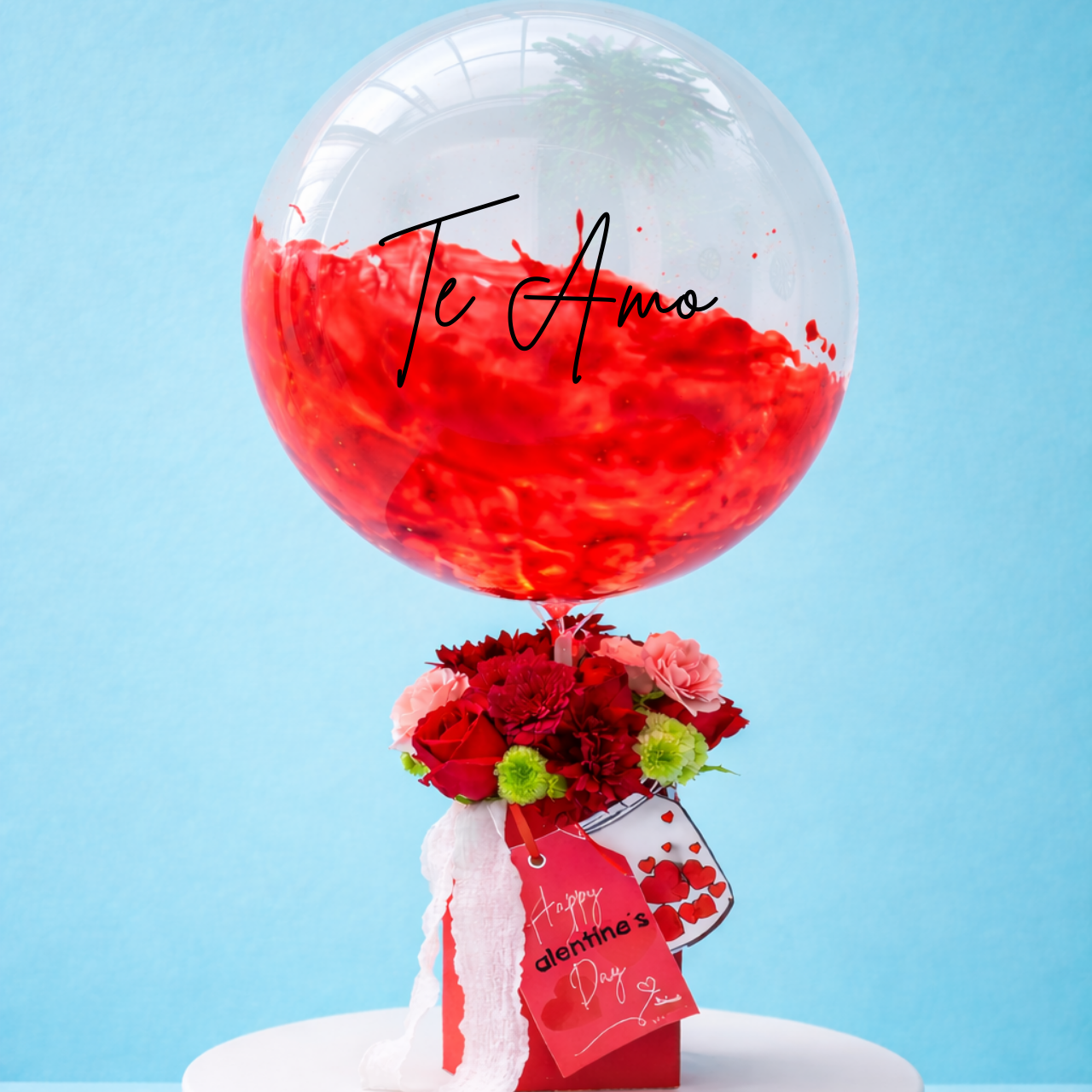 Box de flores con burbuja